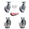 Service Caster 8 Inch Kingpinless Semi Steel Wheel Caster Swivel Locks 2 Rigid SCC, 2PK SCC-KP30S820-SSR-BSL-2-R-2 - alternate 3